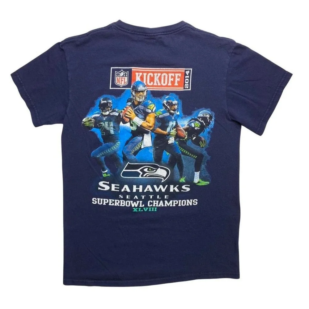 2014 Seattle Seahawks‎ vs Green Bay Packers football shirt